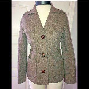 Trovata Women's Brown Lined Blazer Jacket Size S
